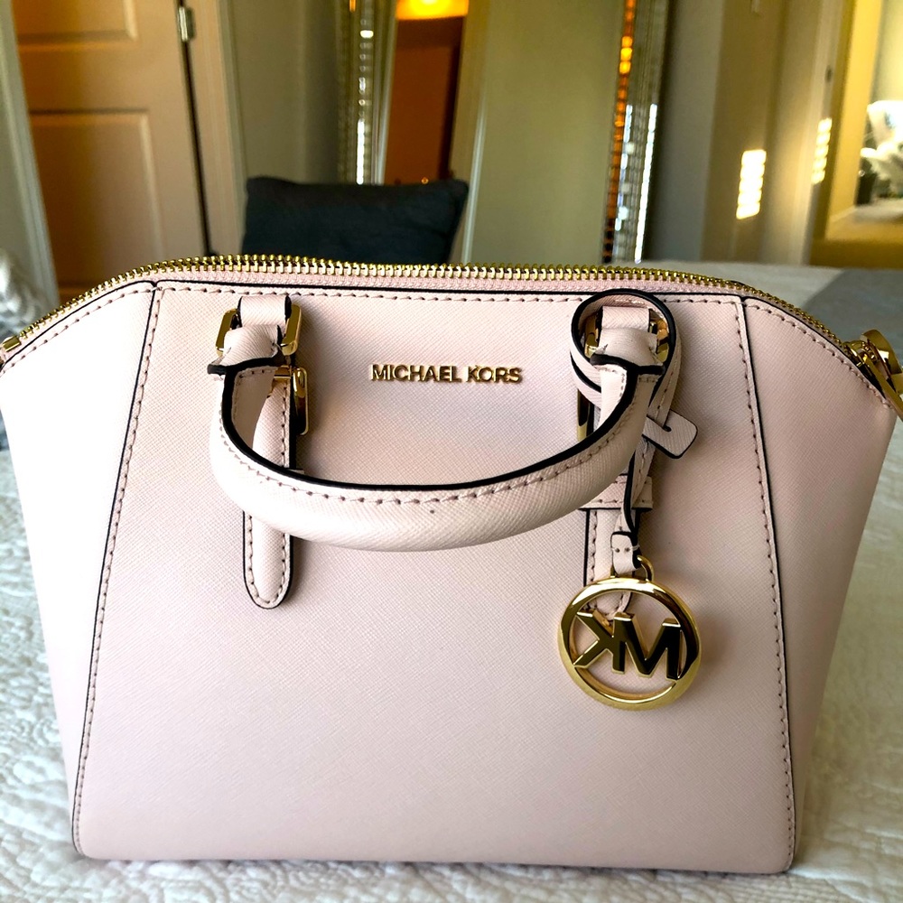 NWT Michael Kors Powder Pink MD messenger bag